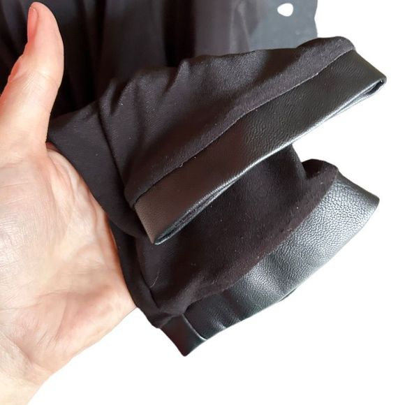 Laundry Women's Wrap Front Cold Sholder Long Sleeves Dress Black Size L - Picture 9 of 16